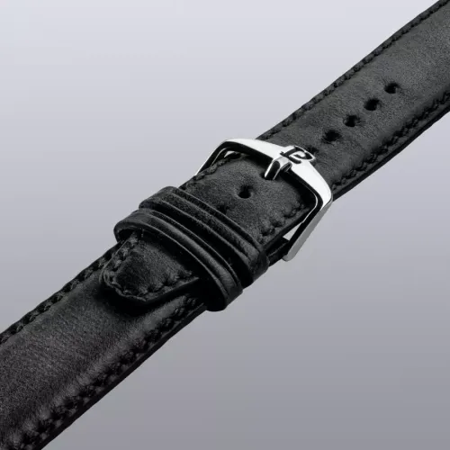 photo montrant l'intégralité de la montre Montre 1977 Edmond Cadran Noir 40mm