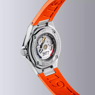 vue de dos de la Montre 1977 Arsène Cadran Noir 42,5 mm