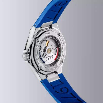 vue de dos de la Montre 1977 Arsène Cadran Bleu 42,5 mm