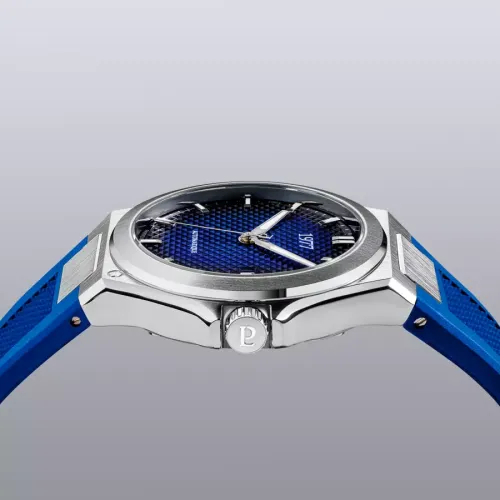 photo montrant l'intégralité de la Montre 1977 Arsène Cadran Bleu 42,5 mm