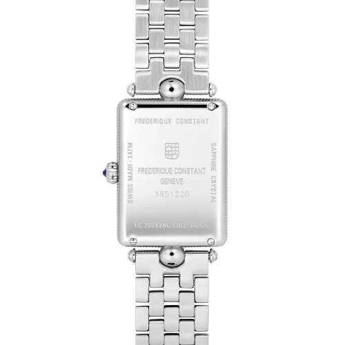 Vue complète de la Montre Frédérique Constant Classics Art Déco Carrée 28 MM.