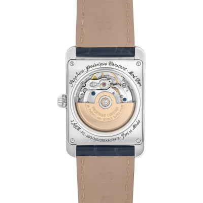 Vue de dos de montre frederique constant carree automatic 42 mm