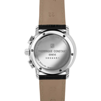 Vue de dos de la Montre Frédérique Quartz Chronograph 40 MM.