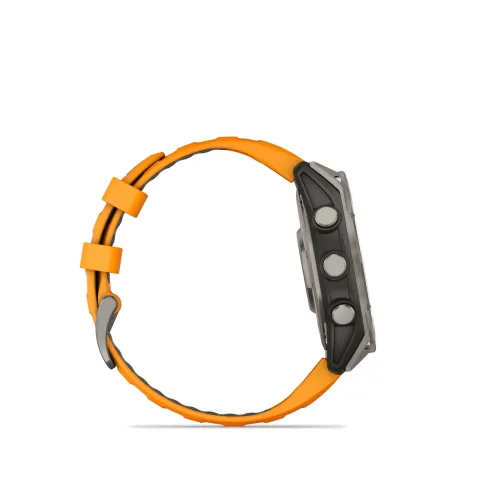 Vue complete de La Montre Garmin Fénix 8 AMOLED cadran allumé