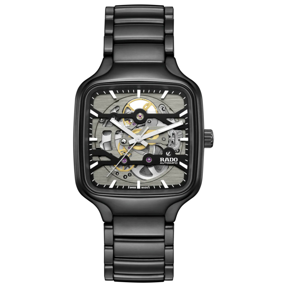 Photo montrant l'intégralité de la Montre Rado True Square Automatic Skeleton 38 mm
