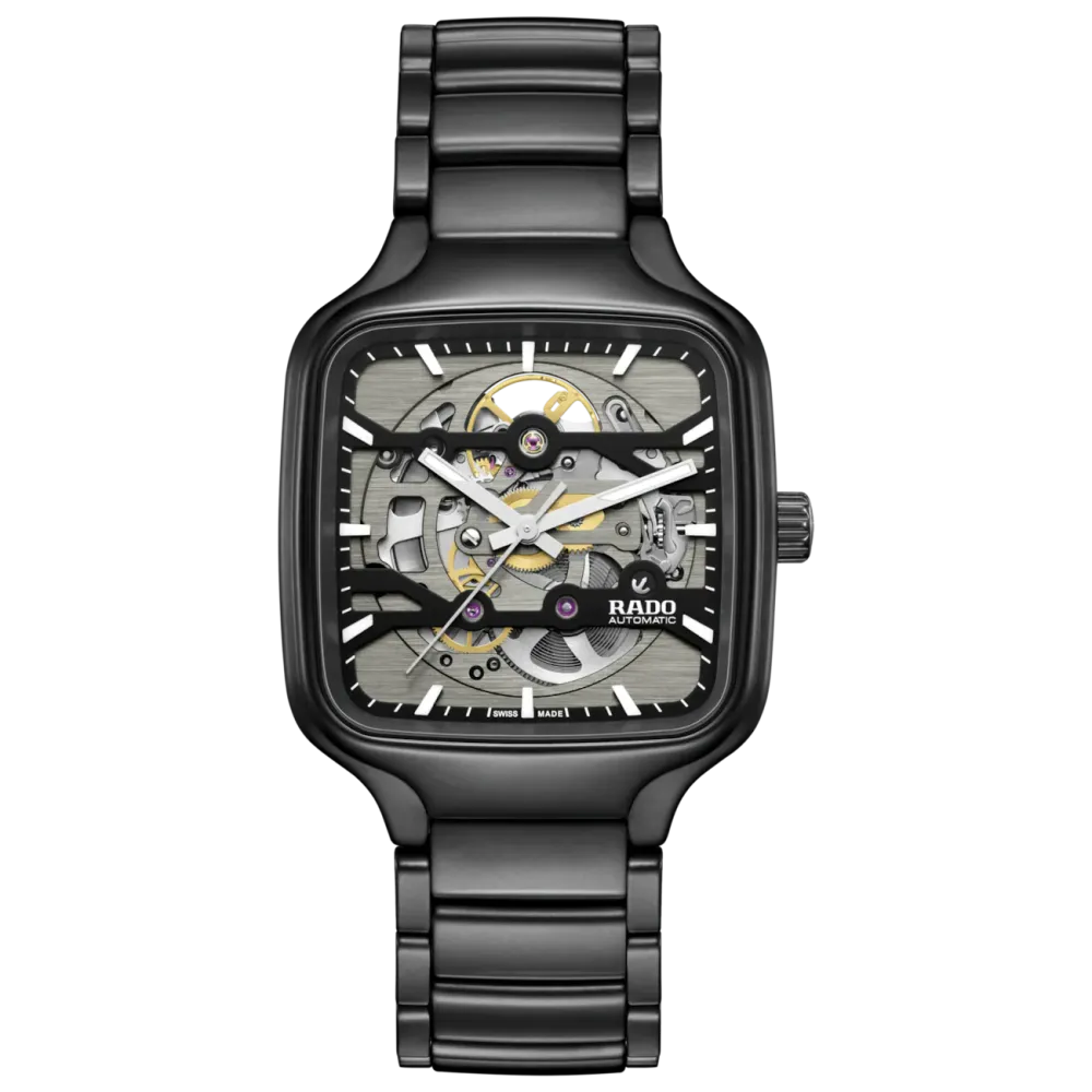 Photo montrant l'intégralité de la Montre Rado True Square Automatic Skeleton 38 mm