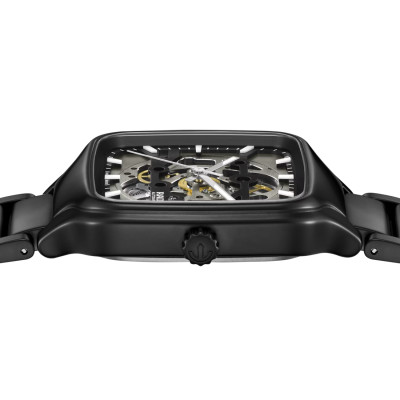 Vue profil de la Montre Rado True Square Automatic Skeleton 38 mm