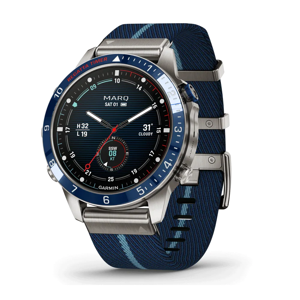 Garmin MARQ Captain (Gen2) 46 mm cadran allumé