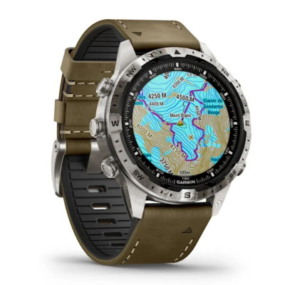 Garmin MARQ Adventurer 46 mm montrant différentes fonctionnalités