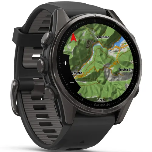 montre garmin fēnix 8 – 43 mm, amoled cadran allumé