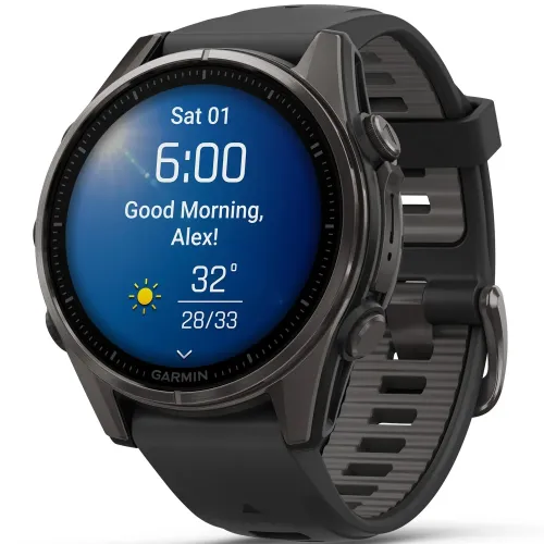 montre garmin fēnix 8 – 43 mm, amoled cadran allumé