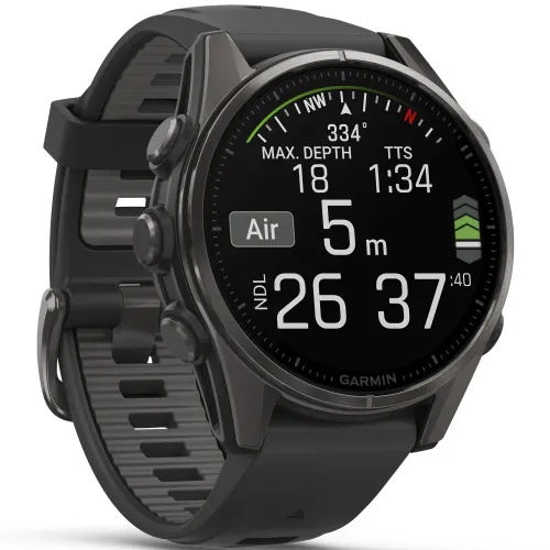 montre garmin fēnix 8 – 43 mm, amoled cadran allumé