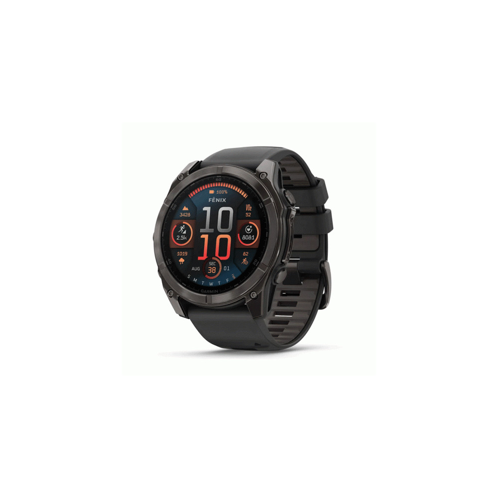 montre garmin fēnix 8 – 43 mm, amoled cadran allumé