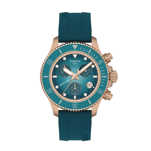 Photo montrant l'intégralité de la Montre Tissot Seastar 1000 Quartz Chronograph 38MM