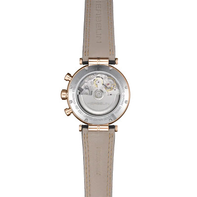 Vue de dos de la Montre Newport Automatique Chrono Noir & PVD Or Rose