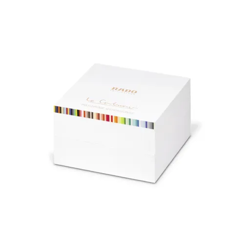 Vue complète de la montre RTrue Thinline Les Couleurs™ Le Corbusier Spectacular Ultramarine 4320K.