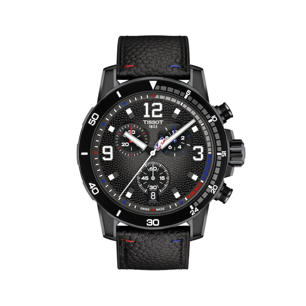 Vue entière de la montre Tissot Supersport NBA Special Edition 45 mm