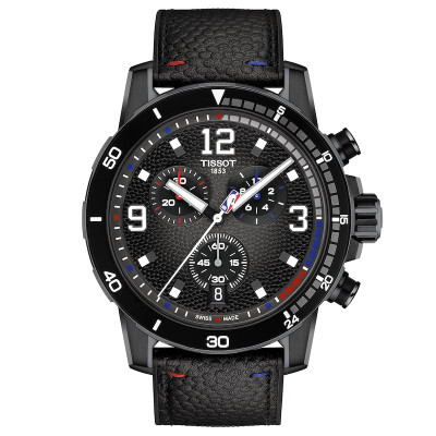 Vue entière de la montre Tissot Supersport NBA Special Edition 45 mm