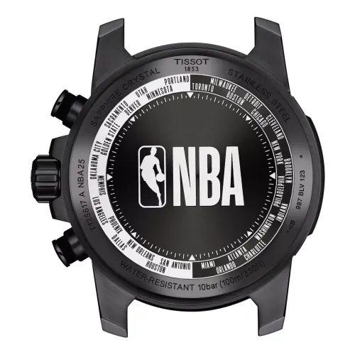 Vue entière de la montre Tissot Supersport NBA Special Edition 45 mm