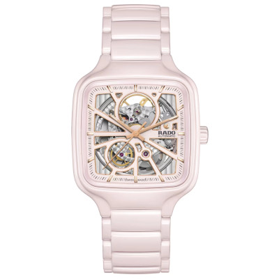 MONTRE RADO TRUE SQUARE AUTOMATIC OPEN HEART ROSE