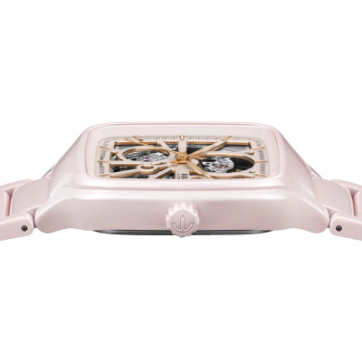 MONTRE RADO TRUE SQUARE AUTOMATIC OPEN HEART ROSE