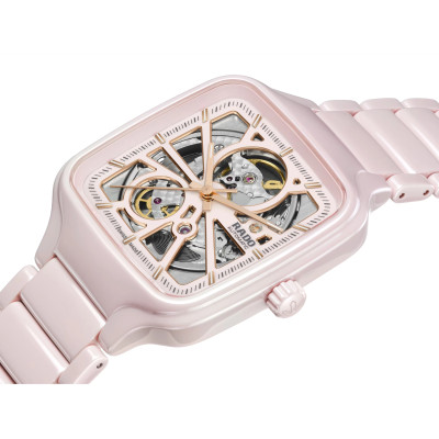 MONTRE RADO TRUE SQUARE AUTOMATIC OPEN HEART ROSE