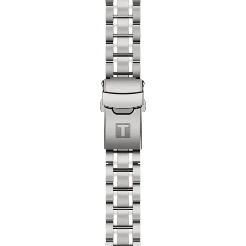 Découvrez la Tissot Seastar 1000 Quartz 38 mm, cadran et bracelet blancs, chez votre détaillant officiel.