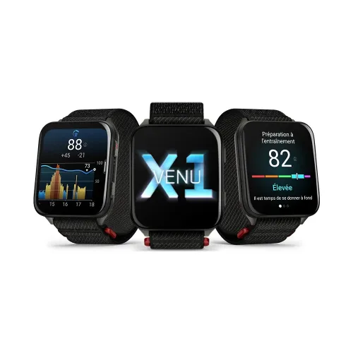 Vue entière de la montre Garmin Venu X1 GPS smartwatch 41 mm