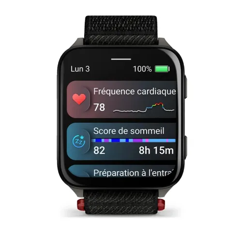 Vue entière de la montre Garmin Venu X1 GPS smartwatch 41 mm