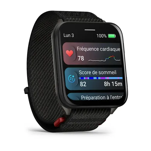 Vue entière de la montre Garmin Venu X1 GPS smartwatch 41 mm