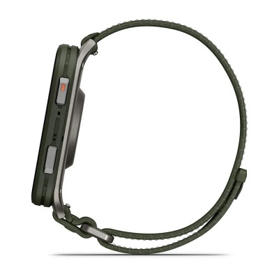 MONTRE GARMIN VENU® X1 VERT MOSS AVEC FOND DE BOÎTIER EN TITANE GRAY ET BRACELET EN NYLON COMFORTFIT VERT MOSS