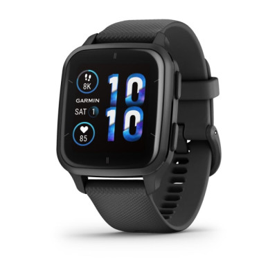 GARMIN VENU SQ2 MUSIC Gray avec bracelet silicone noir