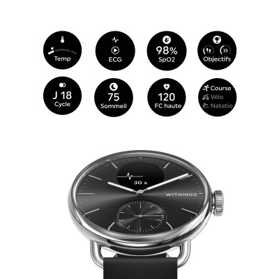 MONTRE WITHINGS SCANWATCH 2 42 MM NOIRE