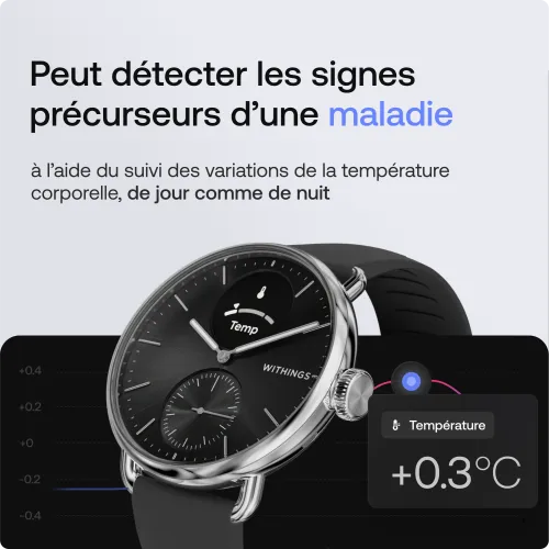 Vu et complété depuis la montre Withings ScanWatch 2 42 mm noire