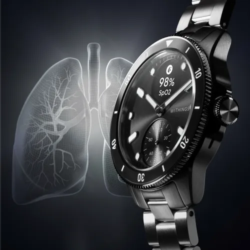Vue entière de la Montre Withings ScanWatch Nova - Noir