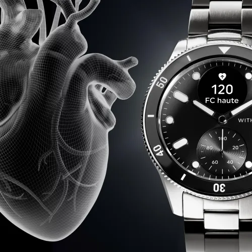 Vue entière de la Montre Withings ScanWatch Nova - Noir