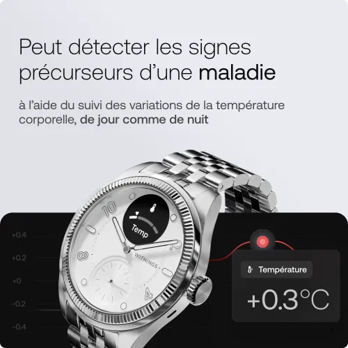 MONTRE WITHINGS SCANWATCH NOVA SCANWATCH NOVA BRILLIANT - TITANE GRIS