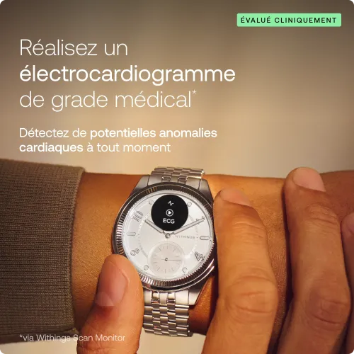 MONTRE WITHINGS SCANWATCH NOVA SCANWATCH NOVA BRILLIANT - TITANE GRIS