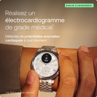 MONTRE WITHINGS SCANWATCH NOVA SCANWATCH NOVA BRILLIANT - TITANE GRIS