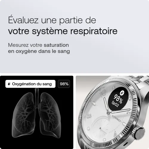 MONTRE WITHINGS SCANWATCH NOVA SCANWATCH NOVA BRILLIANT - TITANE GRIS