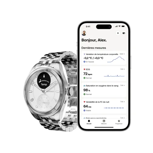 MONTRE WITHINGS SCANWATCH NOVA SCANWATCH NOVA BRILLIANT - TITANE GRIS