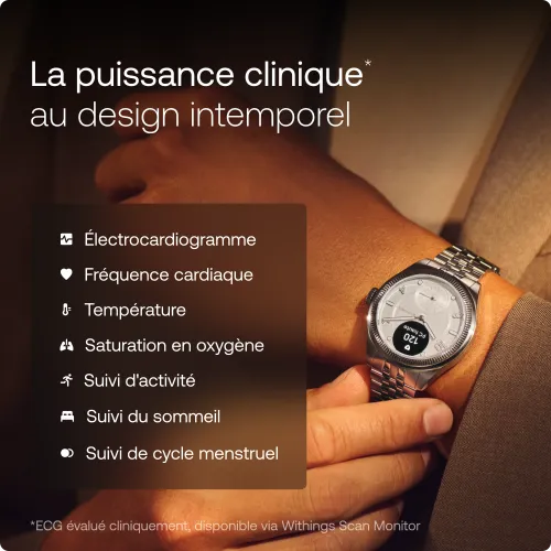 MONTRE WITHINGS SCANWATCH NOVA SCANWATCH NOVA BRILLIANT - TITANE GRIS