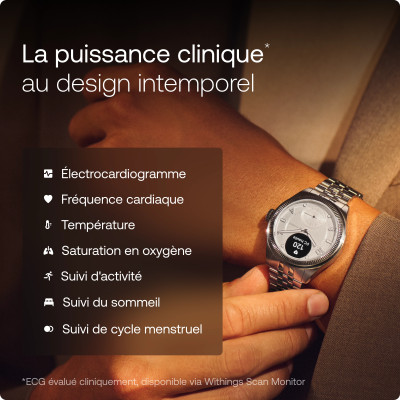 MONTRE WITHINGS SCANWATCH NOVA SCANWATCH NOVA BRILLIANT - TITANE GRIS