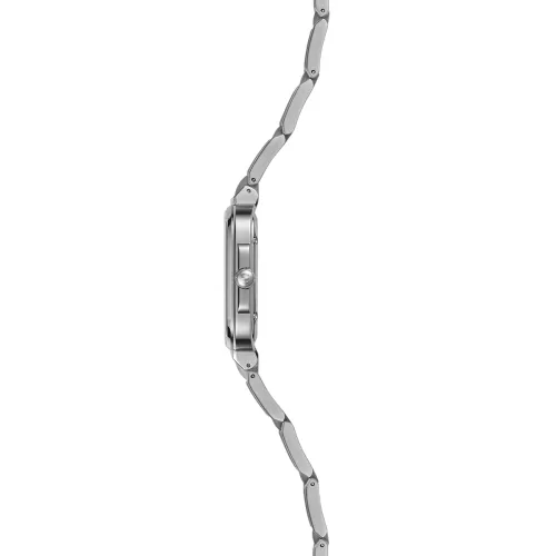 Vue intégralité de la montre Herbelin Cap Camarat – square quartz – acier & rouge.