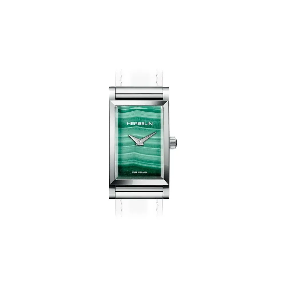 MONTRE HERBELIN ANTARÈS – RECTANGLE – MALACHITE