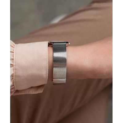 Vue profil de la montre Montre Herbelin Octogone – Square Quartz – Nacre Noir