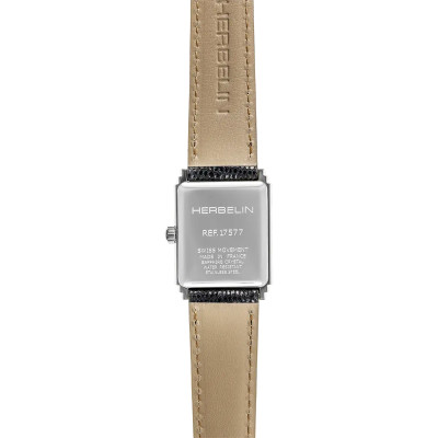 ue de dos de la Montre Herbelin Art Déco – Empire de 1925 – Acier