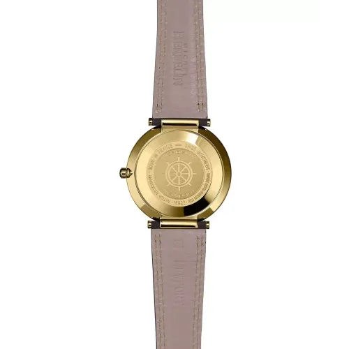 Photo montrant l'intégralité de la montre Montre Herbelin Ve Avenue – Quartz – PVD Or Jaune & Cuir Noir