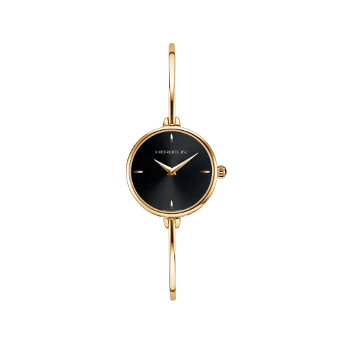 Photo montrant l'intégralité de la Montre Herbelin Fil – Quartz Ronde – Doré & Noir