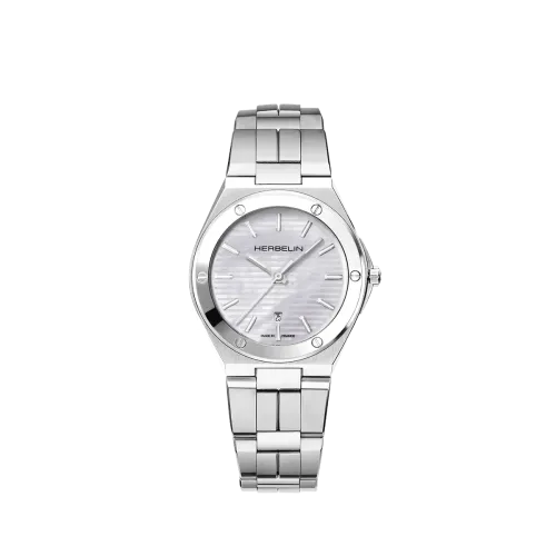 Photo montrant l'intégralité de la Montre Herbelin Cap Camarat – Quartz – Acier & Nacre